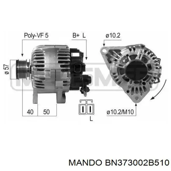 Автомобильный генератор VALEO 443376 цена, от 182.34 USD