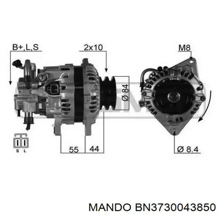 BN3730043850 Mando генератор