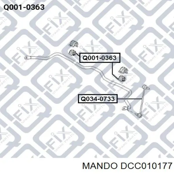 DCC010177 Mando втулка переднего стабилизатора