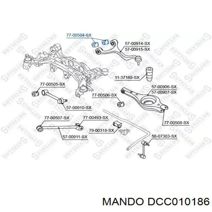 Купить DCC010186 Mando Втулка заднего стабилизатора