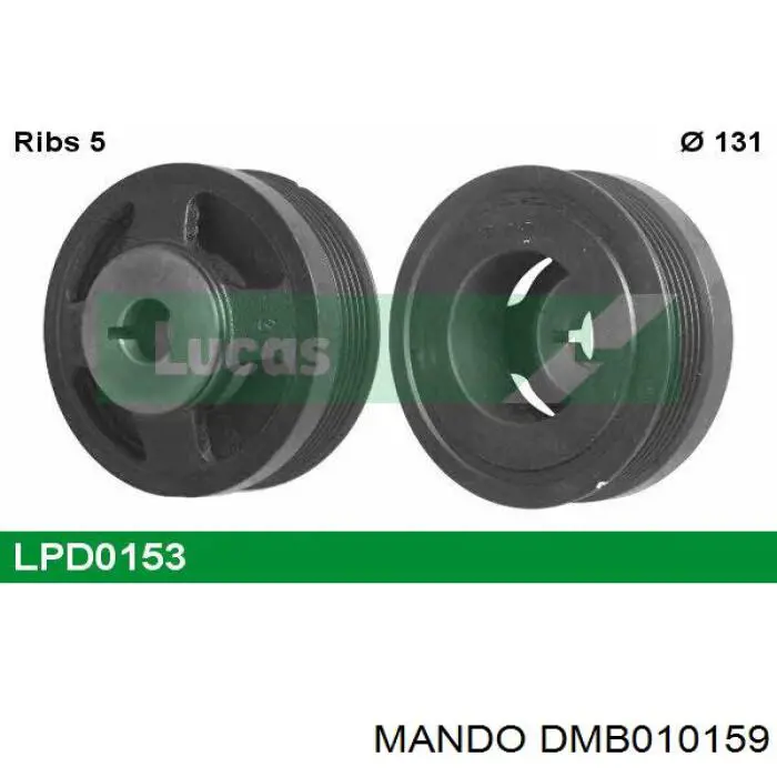 Шків колінвала DMB010159 Mando