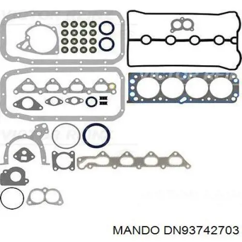 DN93742703 Mando комплект прокладок двигателя полный