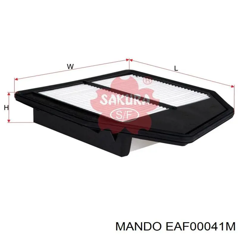 Купить EAF00041M Mando Автомобильный фильтр воздуха