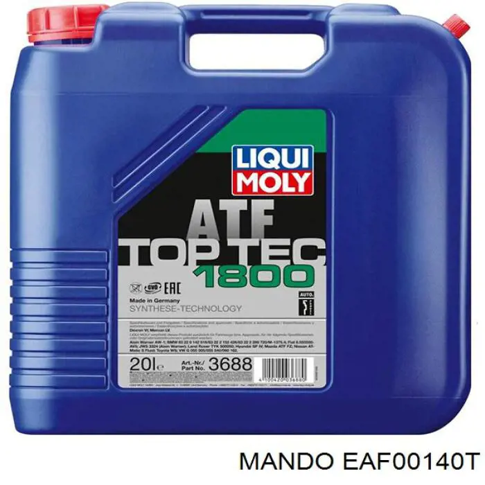 Купить EAF00140T Mando Автомобильный фильтр воздуха