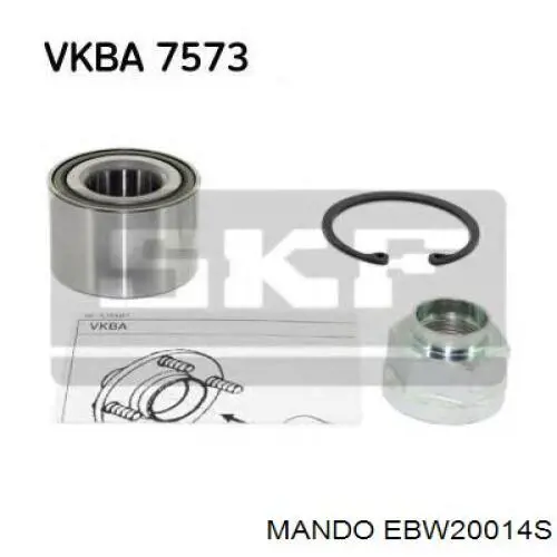 Подшипник задней ступицы EBW20014S Mando