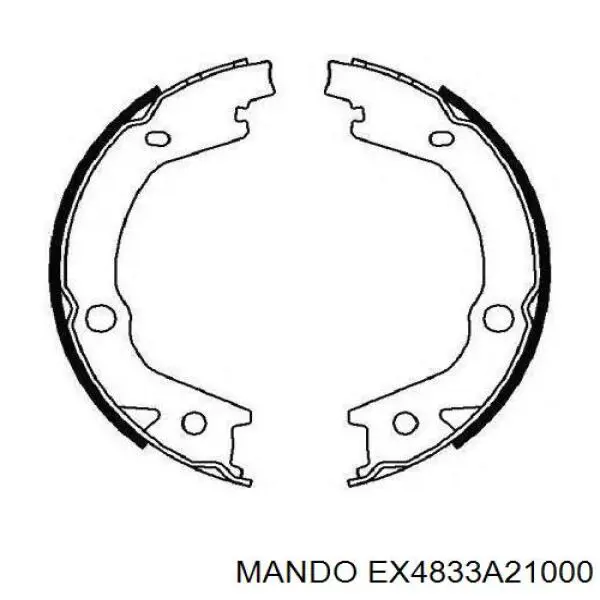 EX4833A21000 Mando колодки ручника (стояночного тормоза)