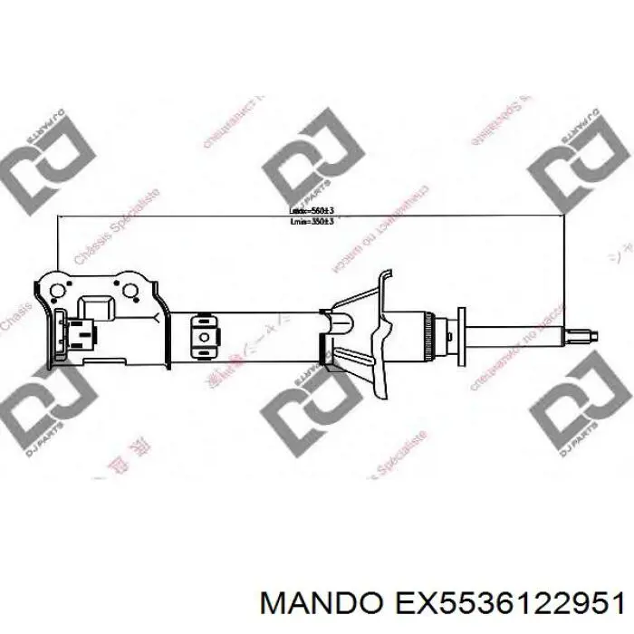 EX5536122951 Mando амортизатор задний правый