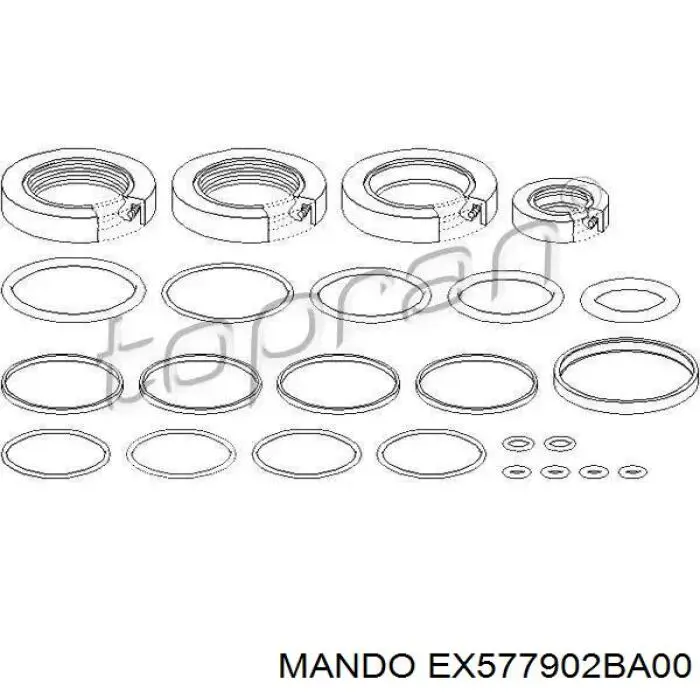 РМК рулеовго механизма Mando EX577902BA00 цена, от 6.75 USD
