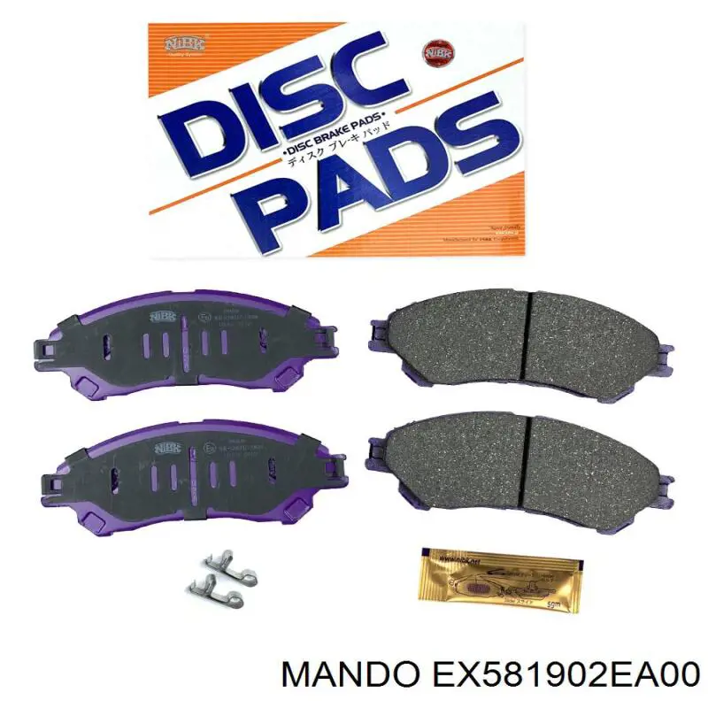 Суппорт тормозной передний правый EX581902EA00 Mando