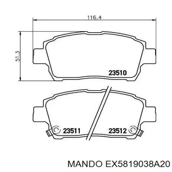 Тормозной суппорт Hyundai/Kia 5819038A20 цена, от 48.58 USD