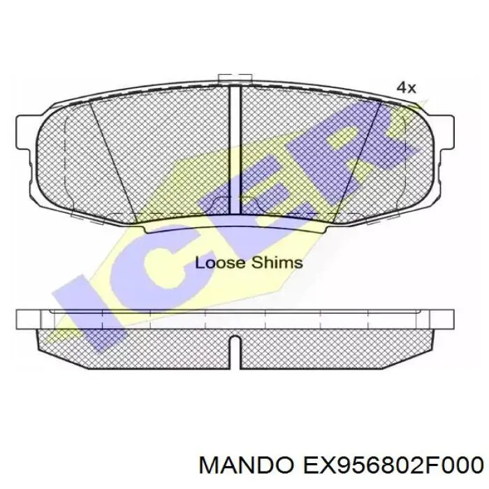 EX956802F000 Mando датчик абс (abs задний левый)