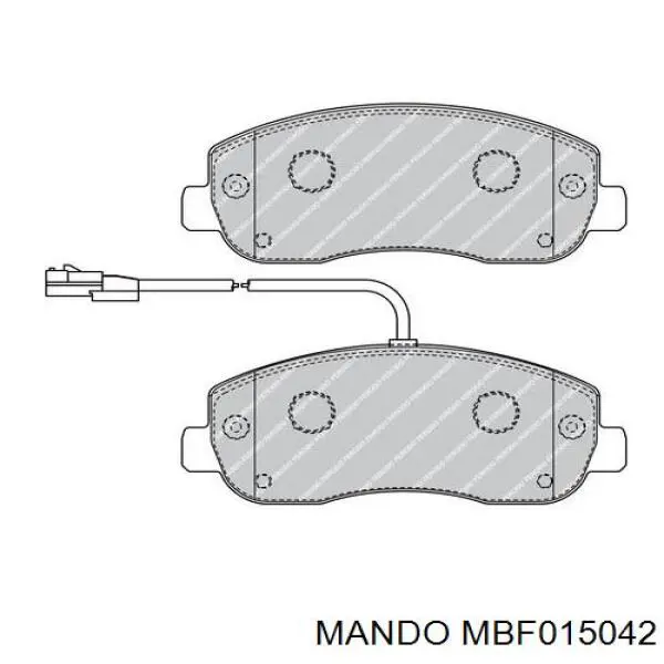 Передние тормозные колодки MBF015042 Mando