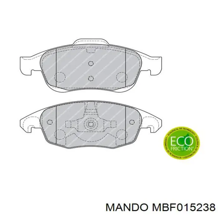 Колодки Mando MBF015238 цена, от 17.58 USD