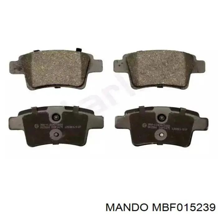 Купить MBF015239 Mando Колодки тормозные задние, дисковые