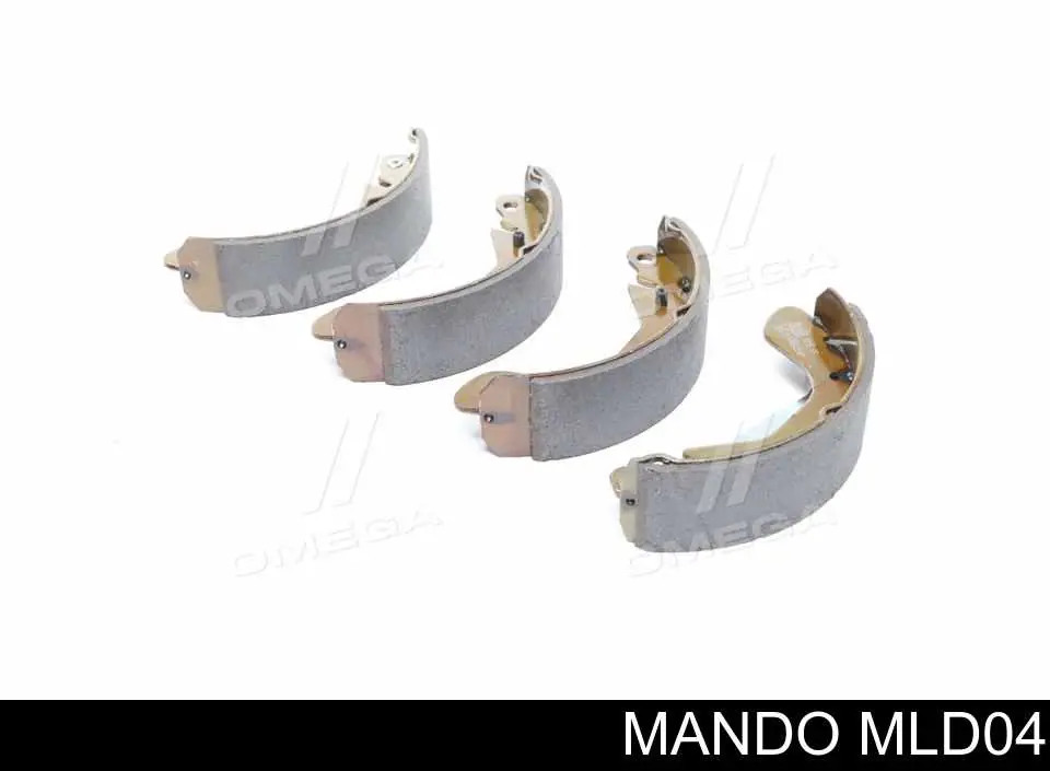 MLD04 Mando колодки тормозные задние барабанные