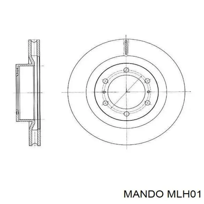 Передние тормозные колодки MLH01 Mando