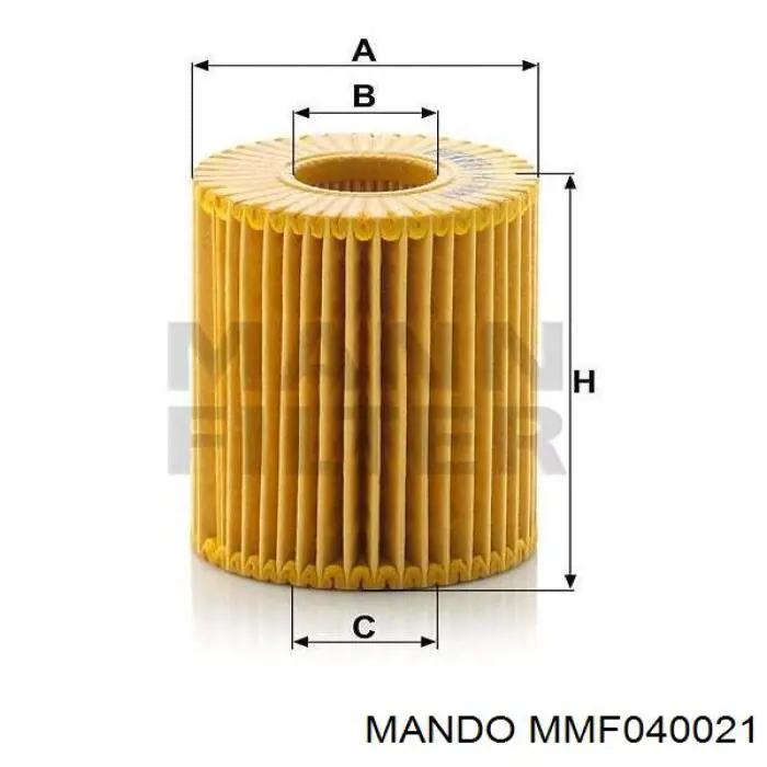 Масляный фильтр MMF040021 Mando