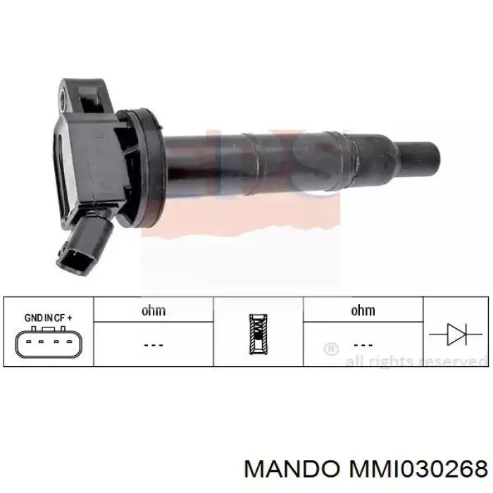 MMI030268 Mando Катушка зажигания