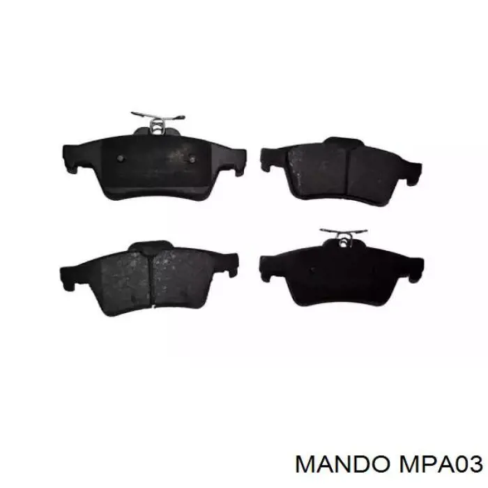 Pastillas de freno delanteras MPA03 Mando
