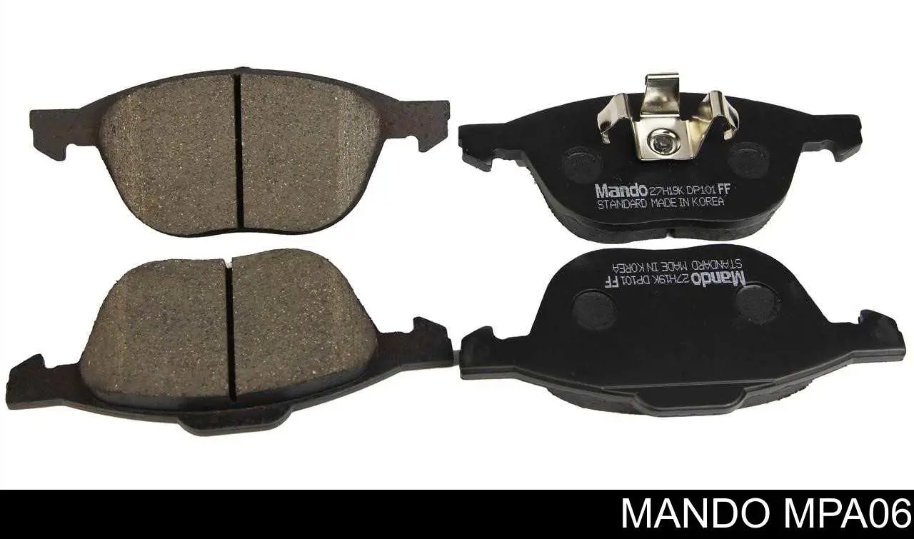 MPA06 Mando колодки тормозные передние дисковые