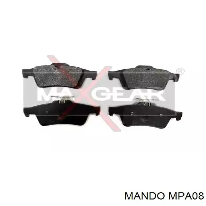 MPA08 Mando Колодки тормозные дисковые комплект