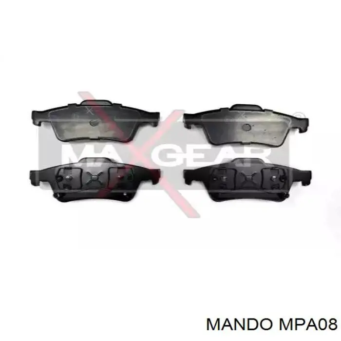 Купить MPA08 Mando Колодки тормозные задние, дисковые