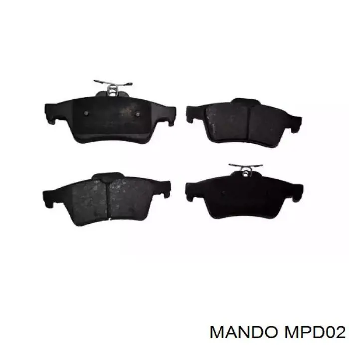 MPD02 Mando Колодки передние