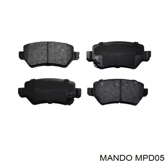 Купить MPD05 Mando Колодки тормозные