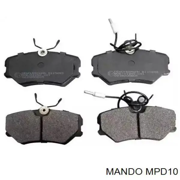MPD10 Mando колодки тормозные передние дисковые