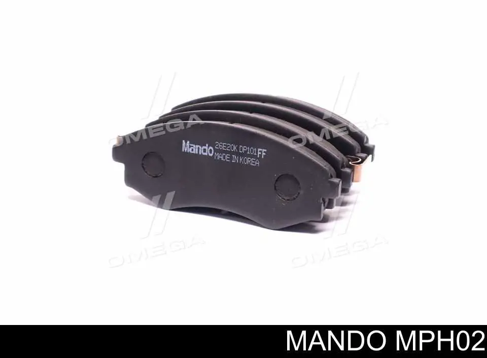MPH02 Mando колодки тормозные передние дисковые