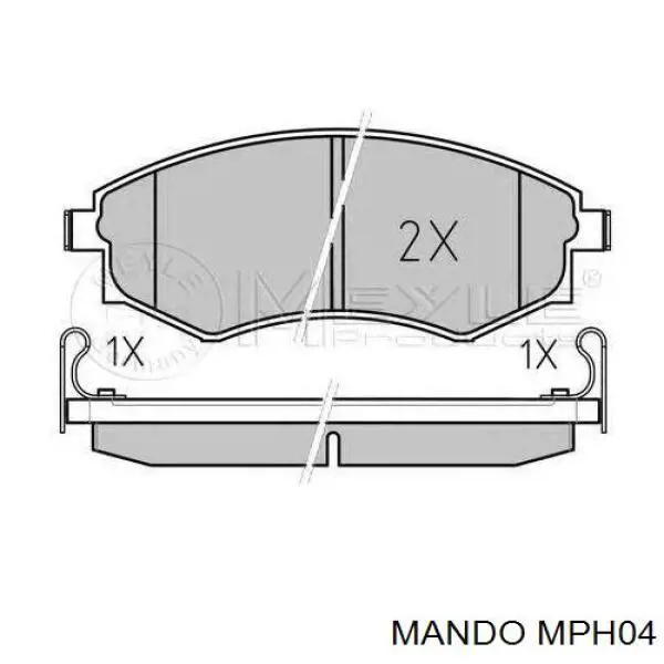 Купить MPH04 Mando Колодки тормозные