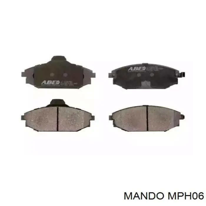 MPH06 Mando колодки тормозные передние дисковые