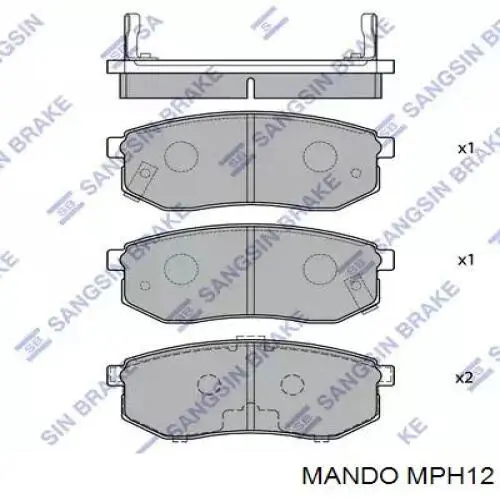 Задние тормозные колодки MPH12 Mando