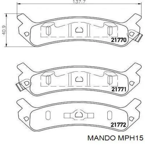 Купить SP1074 Hi-q Колодки тормозные задние, дисковые