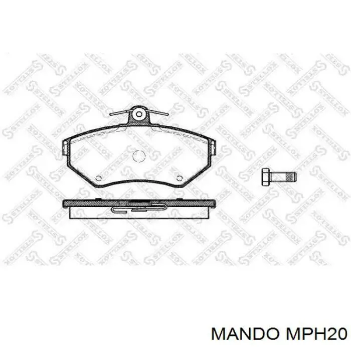 MPH20 Mando Колодки передние