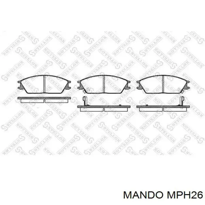 Передние тормозные колодки MPH26 Mando