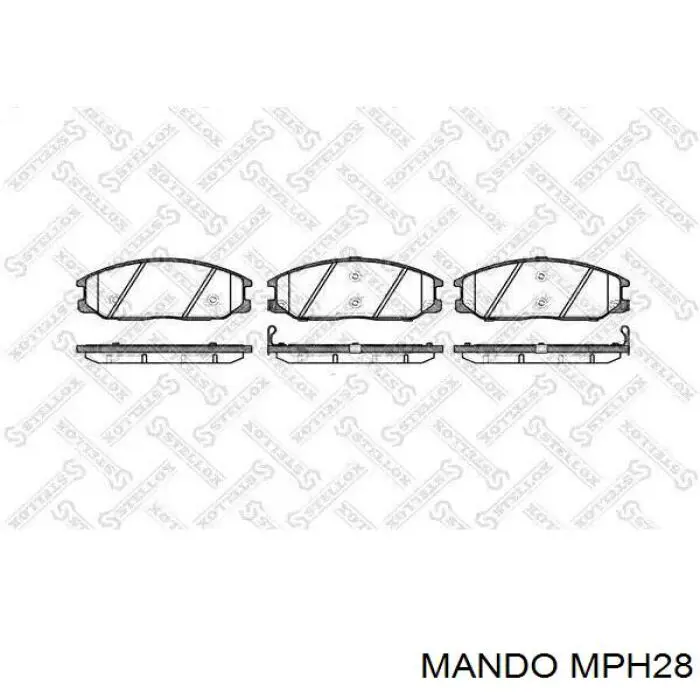MPH28 Mando Колодки передние