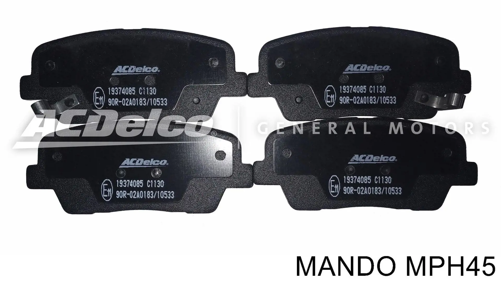 MPH45 Mando Колодки тормозные дисковые комплект