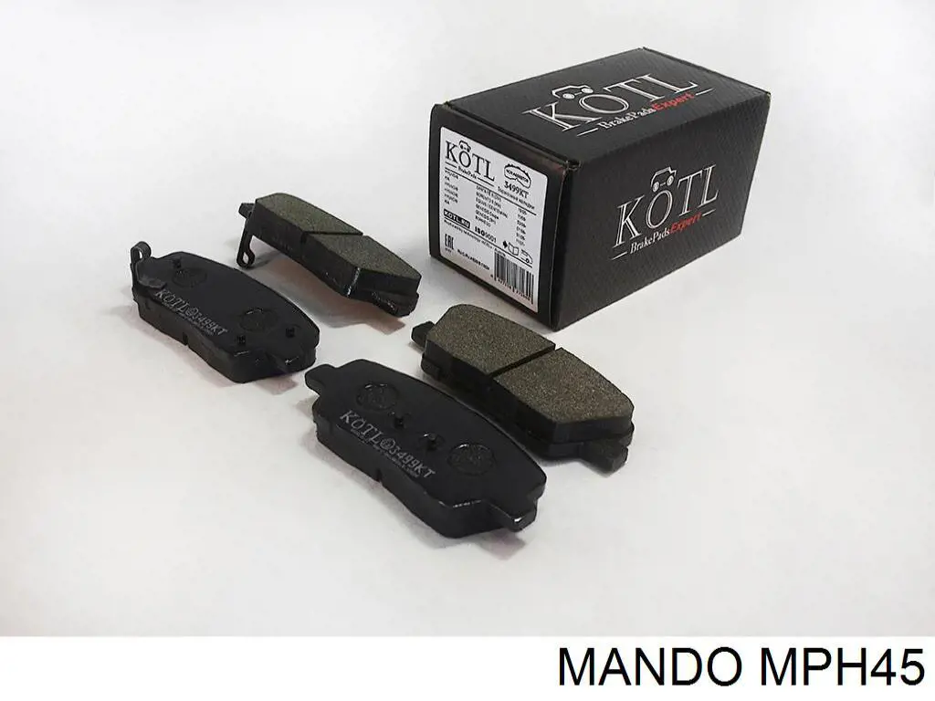 Купить MPH45 Mando Колодки тормозные задние, дисковые