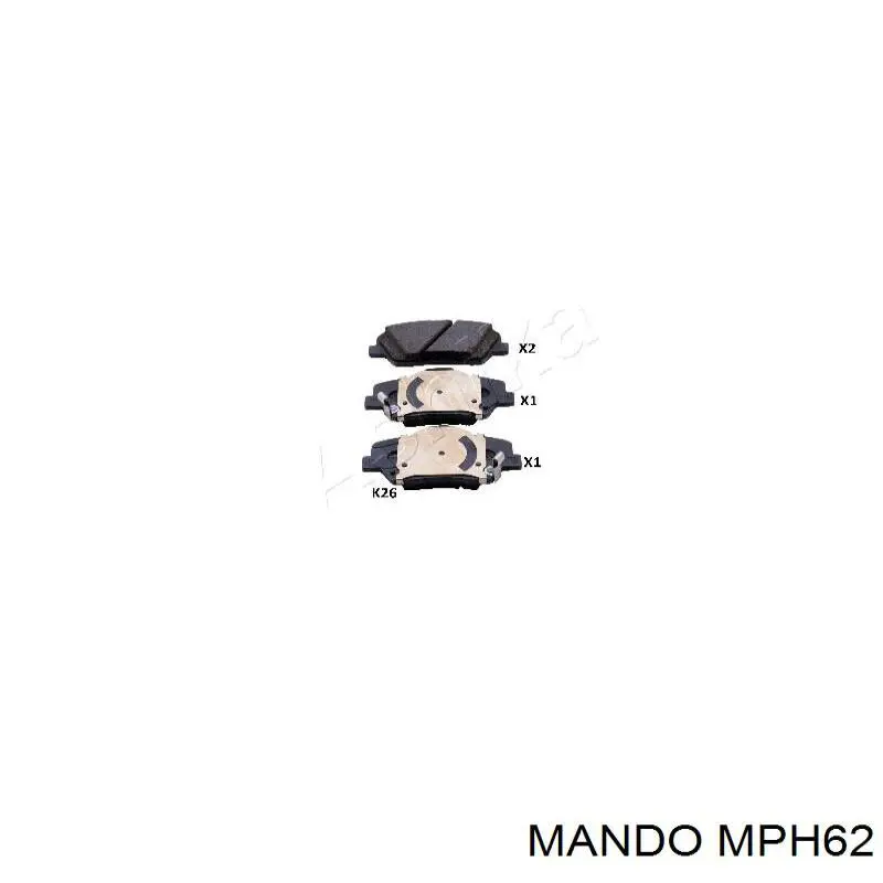 Колодки Mando MPH62 цена, от 21.22 USD