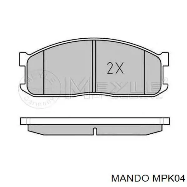 Колодки Mando MPK04 цена, от 16.40 USD