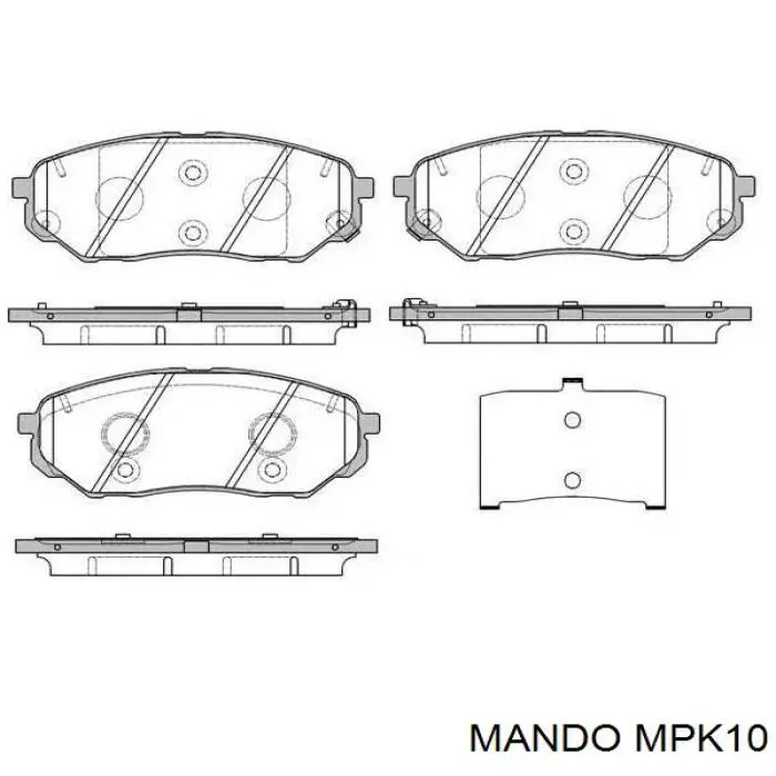 Колодки Mando MPK10 цена, от 28.12 USD