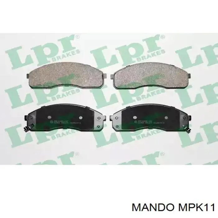 Купить MPK11 Mando Колодки тормозные