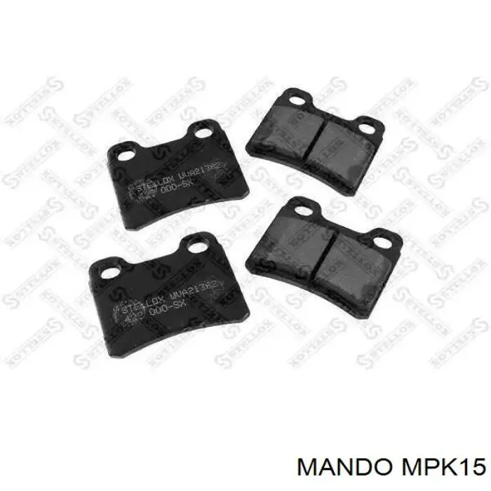 Pastillas de freno traseras MPK15 Mando