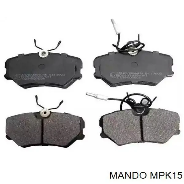 MPK15 Mando Колодки тормозные дисковые комплект