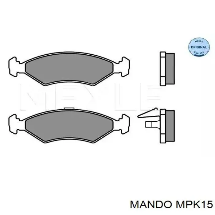 Колодки дисковые  Mando MPK15 цена, от 9.80 USD