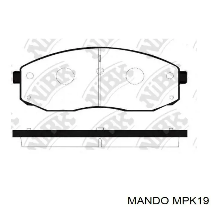 Передние тормозные колодки S581014EA00 Hyundai/Kia