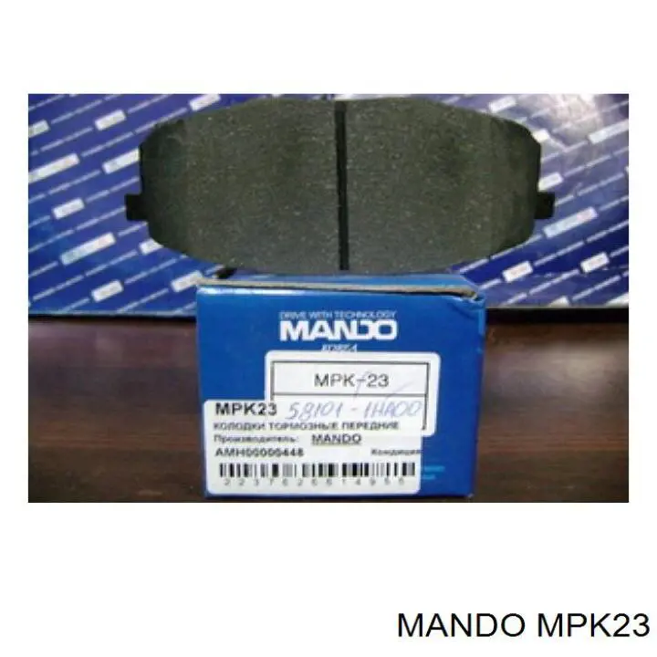 MPK23 Mando передние тормозные колодки