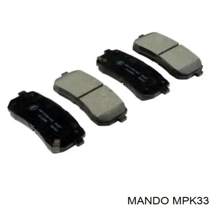 Колодки дисковые  Mando MPK33 цена, от 16.24 USD