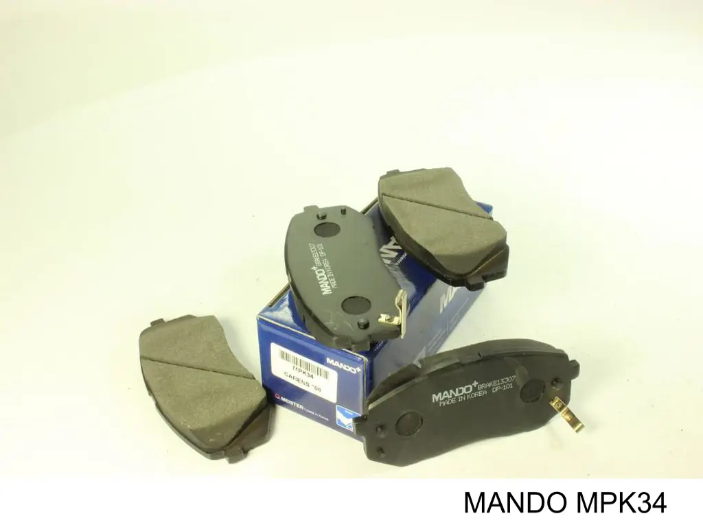 MPK34 MANDO Pastillas de freno delanteras original y equivalente